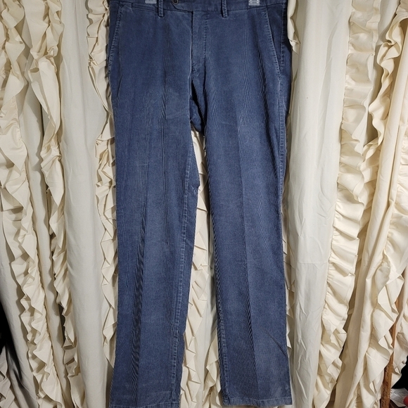 Ballin Atwater Modern Fit D-Side Corduroy Pant Cadet Blue 34/35 - Picture 2 of 9